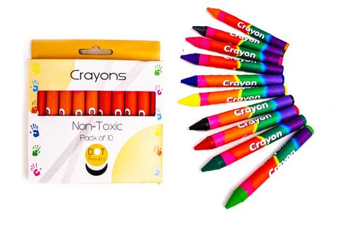 Crayons Pk 10 DOT